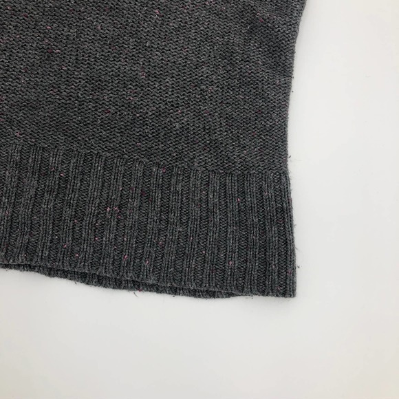 Maurices Sweater Women Large Sleeveless Vest Faux Fur Gray Cable Knit - Picture 10 of 10